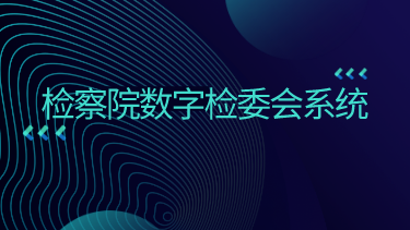 检察院数字检委会系统解决方案